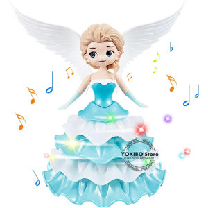 Nhảy múa công chúa đồ chơi cho trẻ em gái xe ô tô điện Búp bê thiên thần với đầy màu sắc đèn Nhấp Nháy & ca hát Đồ chơi âm nhạc cho cô gái
