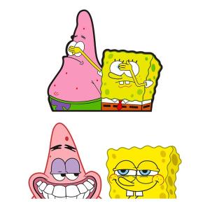 Funny SpongeBob and Patrick Car Sticker