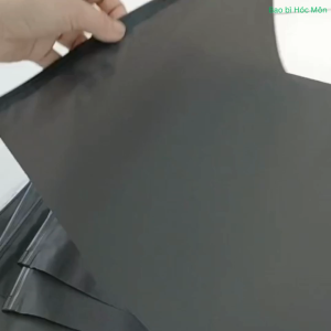 Túi zip lụa đen mờ chất liệu CPE cao cấp có khóa kéo đựng quần áo giày dép