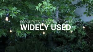 christmas lights Outdoor Waterproof String Lights S14 LED Garden Party Lights For Patio Holiday Wedding Lights Solar charging outdoor decorative lamp