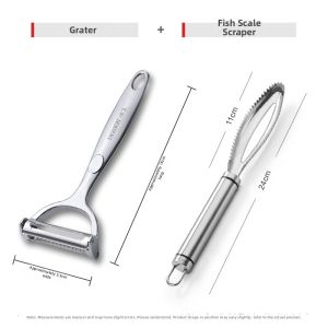 Multi-purpose Kitchen Grater for Peeling Shredding