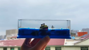 One Piece Boat Thousand Sunny Pirate Ship RMS Titanic Drift Bottle Micro Bricks Assembled Models