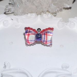 Retro Style Bear Ear Cuff Sparkling Illness Little Bear Ear Studs Trendy Girl Checkered Butterfly Knot Earrings Fashion Jewelry