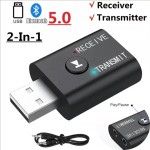Bluetooth Audio Adapter Bluetooth USB Receiving Transmitter 2 in 1 Audio Transmitter Receiver