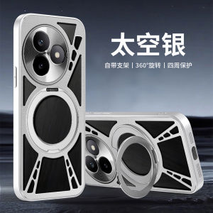 เคสโทรศัพท์มือถือแบบแข็งอลูมิเนียมอัลลอยด์แบบโปร่งสำหรับ Redmi K80 Ultra แบบหมุน 360 องศา ดึงดูดแม่เหล็ก สำหรับผู้ชายและผู้หญิง