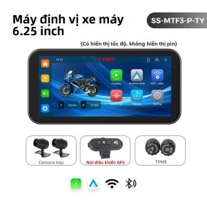 Màn Hình Hiển Thị Điều Hướng Kỹ Thuật Số Cho Xe Máy NaviFly 6.25 Với CarPlay Không Dây Android Auto Tùy Chọn DVR Và TPMS