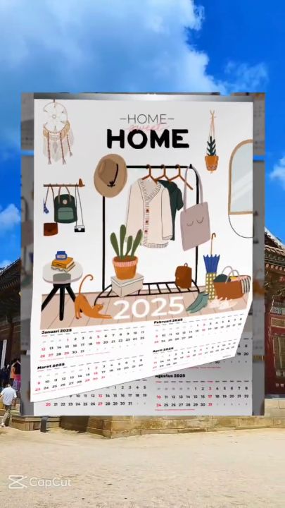 Kalender dinding aesthetic - wall callendar - kalender gantung 2026