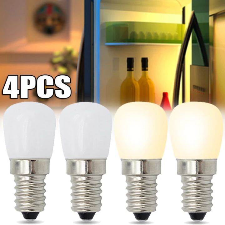 4pcs Mini LED Light Bulbs E14 LED Refrigerator Light Bulbs 220V