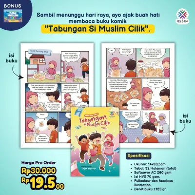 Buku Komik Anak Tabungan Si Muslim Cilik