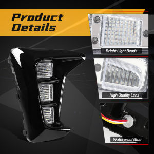 Car LED Daytime Running Light For Kia Pegas 2018 2019 Front Fog Lamp Dynamic Turn Signal Light White Yellow Blue 12V Accessories