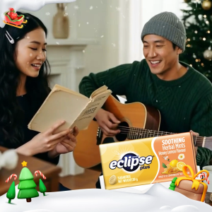 Eclipse Plus Honey Lemon Tins 30g Soothing Herbal Mints / Sugar Free / Snacks