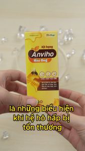 Xịt họng Anviho hỗ trợ giảm ho đờm đau rát họng khản tiếng do viêm họng viêm phế quản Chai 30ml