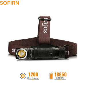 Sofirn | SOFIRN SP40A TIR Lens Head Torch LED 1200 Lumen Dual Compatible 18650/18350 Battery Rechargeable Headlight Adjustable Flashlight