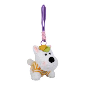 QIAOSHANG | Cute 5 Inch West Highland Terrier Plush Keychain