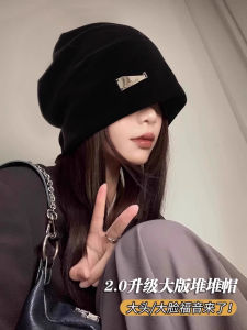 หมวกคลุมศีรษะทรงกลมแบบสวมหัวสำหรับผู้หญิง ทรงลำลอง ฤดูใบไม้ผลิและฤดูร้อน ป้องกันลม หมวกคลุมศีรษะแบบหนา หมวกคลุมศีรษะแบบหนา