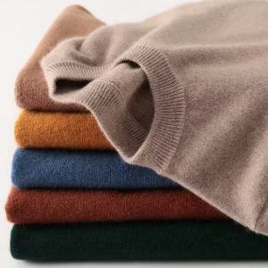 แคชเมียร์ผ้าฝ้ายผสมเสื้อกันหนาวผู้ชายดึง Homme 2025 ฤดูใบไม้ร่วงฤดูหนาวเสื้อกันหนาวเสื้อผ้า sueter hombre Man pullover เสื้อกันหนาว