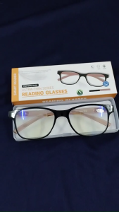 Airluxe Ultra-Thin and Light Anti Blue Portable Black Reading Glasses