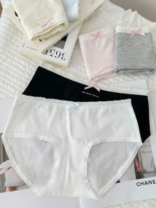 Pure Cotton Antibacterial Extended Length Womens Underwear Comfortable Mid-Waist Seamless Triangle Pants for Ladies