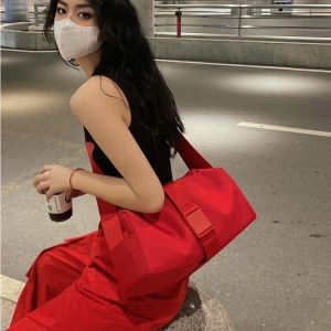 Toast Bag Nylon Bag 2024 New Arrival Red Pouch Canvas Bag Cross-Body Oxford Cloth Sports Gym Bag Women
