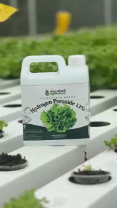 Hydrogen Peroxide 12% 1L / 1000ml – Food Grade Solution for Hydroponics Plant Root Health Oxygen Booster & Cleaning