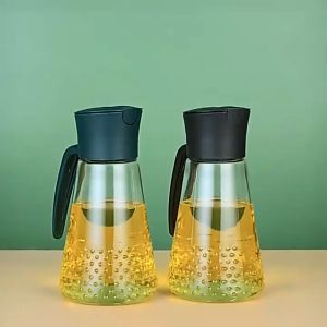 New Botol Minyak / Cuka / Kecap 630ml Botol Anti Tumpah Auto Tutup Botol Anti Tumpah Bisa untuk Saos Kecap Juice Atau Cairan lainnya -SC