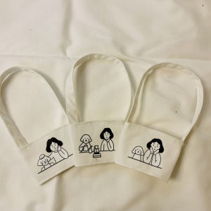 อินเทรนด์ ถุงชาสุนัขนมสดแบบใช้ซ้ำได้ ที่วางแก้วเครื่องดื่มรักษ์โลก แก้วน้ำสำหรับสุนัข พร้อมฝาปิด หลากหลาย ชิ้น สำหรับชาสุนัขนมสดแบบเขย่าด้วยมือ