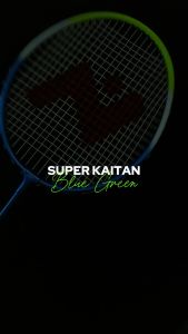 NAMS RAKET BADMINTON SUPER KAITAN BLUE GREEN 2PCS 1TAS BULUTANGKIS ANAK
