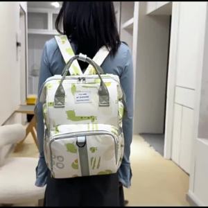 Cross-Border New Arrival Large Capacity Baby Bag Oxford Cloth Lightweight Backpacks Mummy Backpack Insulating Milk Bottle Warehouse Mummy Bag