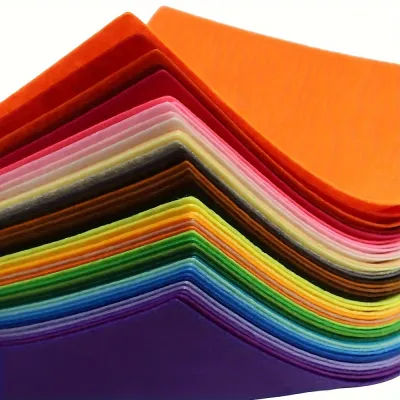 40pcs 8 x 12 Inches Large Felt Sheets Felt Fabric Sheets for Crafts Large Felt Squares Soft Felt Paper 40 Assorted Colors