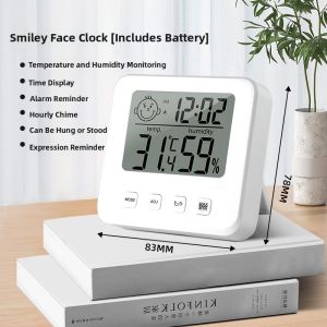 High Precision Electronic Humidity Thermometer Indoor Home Use Baby Room Temperature Sensor Meter ABS Material from China