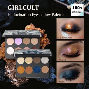 GIRLCULT | Girlcult Hallucination Eyeshadow Palette(57-59)8-ColorSilky Powder TextureFine & Minimal FalloutMatte & Shimmer Finishes