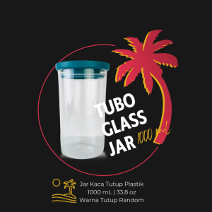 TUBO Glass Jar 950 mL | Toples Kaca Kedap Udara | Jar Kaca