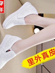 รองเท้าส้นเตี้ยแบบสวมสำหรับผู้หญิง ทรงหัวมน พื้นยาง ด้านในเป็นผ้า ทรงหัวมน สวมใส่สบาย ฤดูใบไม้ผลิ 2024 รองเท้าส้นแบนแบบสวมสบาย