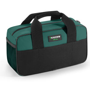 TKIGZN 13-14inch Small Tool Bag Wide Mouth for Man/Woman Yellow Durable Storage Organizer for Hand Tools