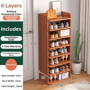 XUNHUAI | Economical Multi-layer Narrow Shoe Cabinet for Small Spaces