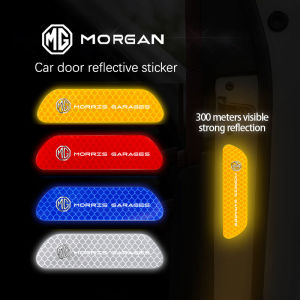 Car Door Reflective Sticker Night Light Warning Decal For Morris Garages MG ZS 5 7 6 Cyberster MG4 EV ES5 HS ONE GT GS MG3 EZS