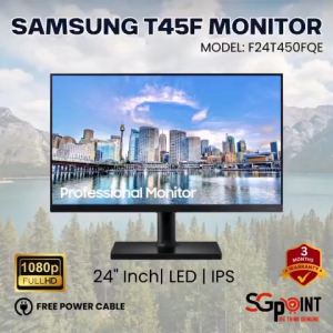 Samsung F24T450FQE 24” Full HD IPS Monitor – Ideal for Work & Office Use