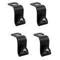 1/4Pcs Car Headrest Hooks Hanger for Bags Bracket for Citroen C2 C3 C4 ELYSEE VTS Xsara C-Crosser Berlingo Jumpy Accessories. 