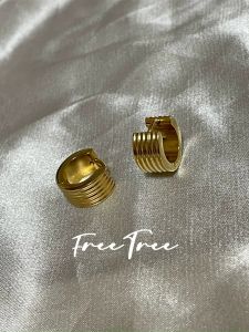 High-End 18K Gold Plated Heavy Work Earrings Mens Womens New 2023 Fashion Jewelry Geometric Pattern French Style Ear Rings