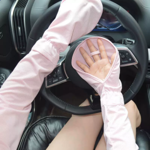 1 Cặp Tay Áo Chống Nắng Chống Tia UV Cho Nữ Tay Áo Có Thể Điều Chỉnh Tay Áo Dài Bằng Polyester Dùng Cho Lái Xe Và Sử Dụng Thông Thường