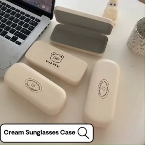 [Ready Stock] Korean Style Cute Rabbit Bear Soft PU Leather Hard Shell Eyewear Accessories Eyeglasses Casing Sunglasses Case Spectacle Cases Pouch Glasses Box Rectangular Case Storage Protective Portable Lightweight Cheap Simple Student Kids School