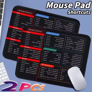 2pcs Các phím tắt chuột Pad văn phòng nhỏ phần mềm Excel Mousepad vải mịn với Non-Slip đế cao su cho máy tính gia đình Máy tính xách tay