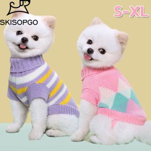SKISOPGO เสื้อสเวตเตอร์ เสื้อสัตว์เลี้ยง XS-XXL น่ารัก ให้อบอุ่น เหมาะสําหรับแมวและสุนัข