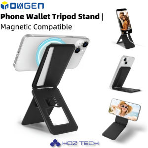INOVAGEN ขาตั้งขาตั้งกล้องโทรศัพท์แม่เหล็กพร้อมกระเป๋าเก็บบัตรกระเป๋าสตางค์ขาตั้งกล้องโทรศัพท์การปรับมุมขาตั้งแบบสามขาเซลฟี่ขนาดเล็ก
