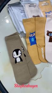Tất cổ cao vớ cao chống trượt  cho bé nhiều họa tiết Cotton co giản độ đàn hồi tốt 6 tháng đến 3 tuổi - Tất dài đến gối cho bé