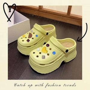 LHSunshine ยอดนิยม รองเท้าแตะหัวโตแบบสวม รุ่นนี้ผลิตจากยางวัสดุดี พื้นนิ่่มเบาใส่สบาย ดีไซน์โดดเด่น มีให้เลือกหลายสี แถมตัวติดการ์ตูนรูปทรงเลขาคณิตสวยๆ ใครใส่ก็เป๊ะมากกก จัดเลย