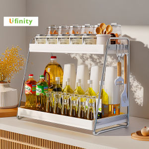 Lifinity ชั้นวางเครื่องปรุงรส ชั้นวางเทศ สแตนเลส - ชั้นวางเครื่องห้องครัว Kitchen Spice Seasoner Rack