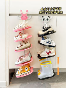 Adorable Mini Hanging Shoe Rack for Children Home Use Space Saving Storage Solution Plastic Material Universal Appeal