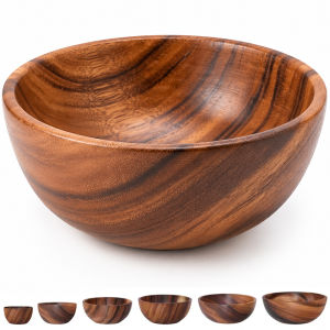 Acacia Wood Multipurpose Serving Bowl for Serving Salads Snacks Fruits and more