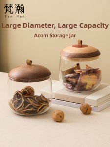 FANHAN | Japanese Wooden Airtight Large Capacity Dustproof Moistureproof Seal Jar
